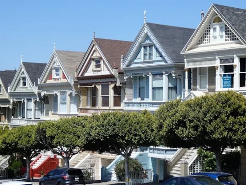 Multi-family residential building with multiple units